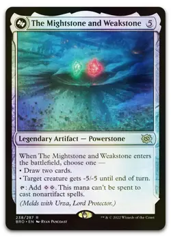 The Mightstone and Weakstone #238 (Foil) (NM) Brothers' War BRO Magic MTG - Image 1
