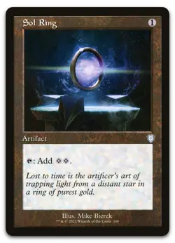 Sol Ring (Retro Frame) #160 (NM) Brothers' War BRC Magic MTG - Image 1
