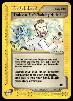 PROFESSOR ELM'S TRAINING METHOD 148/165 UNCOMMON EXPEDITION BASE SET POKEMON - Image 1