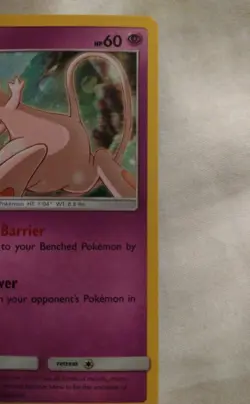 Pokemon TCG Sun and Moon Mew Holo Promo Card SM215 Black Star Lightly Played LP - Image 3