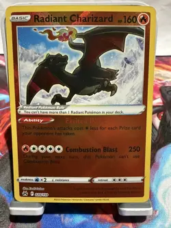 Radiant Charizard 020/159 Radiant Rare Holo Pokemon Crown Zenith - Image 1