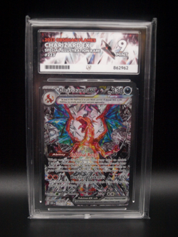Pokemon Charizard EX Obsidian Flames 223/197 SIR Graded Ace 9 Mint - Image 1