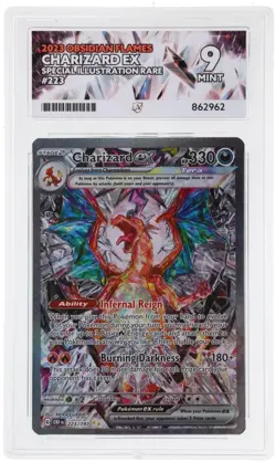 Pokemon Charizard EX Obsidian Flames 223/197 SIR Graded Ace 9 Mint - Image 3