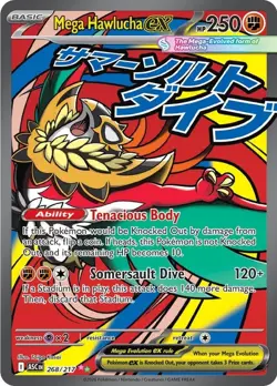 Mega Hawlucha ex 268/217 Ascended Heroes Mega Attack Rare - Pokemon ME2.5 ASC - Image 1