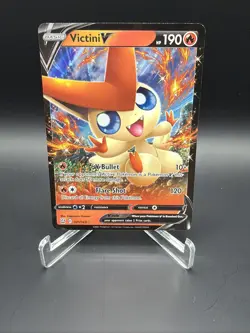 Victini V 21/163 Battle Styles Ultra Rare Full Art Holo Pokemon TCG NM - Image 1