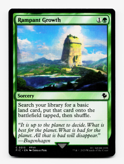 Rampant Growth [Commander: FINAL FANTASY] MTG Magic NM/M 🌳 - Image 3