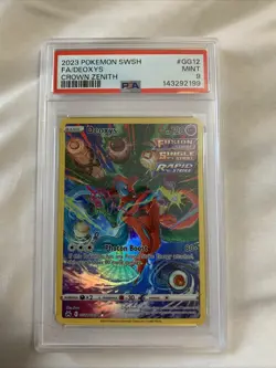 2023 Pokemon Sword And Shield Crown Zenith #GG12 Fa/Deoxys Crown Zenith PSA 9 - Image 1