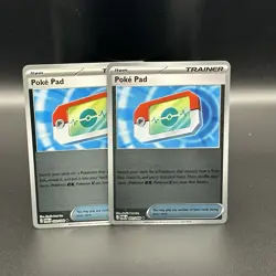 Pokemon TCG Poke Pad Trainer Item 081/094 Lot of 2 Reverse Holo Perfect Order NM - Image 1