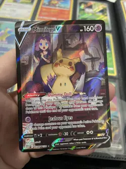 Mimikyu V TG16/TG30 Swsh09: Brilliant Stars Trainer Gallery Holo Pokemon - Image 1