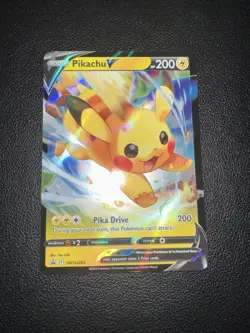 Pokemon TCG Pikachu V SWSH Black Star Promos SWSH285 Holo Promo - Image 1