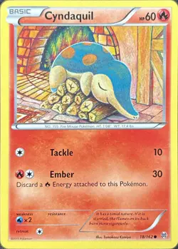Cyndaquil 18/162 Common BREAKthrough Pokemon Lightly Played - Image 2