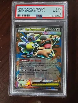 2025 POKEMON MEG EN-MEGA EVOLUTION #104 MEGA KANGASKHAN EX PSA 8 #104 - Image 1