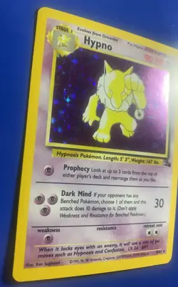 Pokemon TCG Hypno 8/62 Fossil Set Unlimited WOTC Holo Rare - Image 2