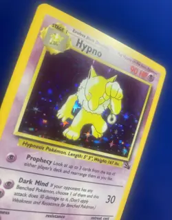 Pokemon TCG Hypno 8/62 Fossil Set Unlimited WOTC Holo Rare - Image 3