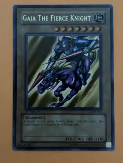 Gaia the Fierce Knight LOB-006 1st Edition ULTRA LP/MP Lightly/Moderately Played - Image 3