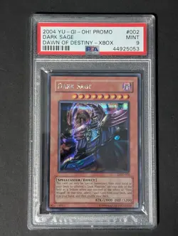 Yu-Gi-Oh! Dark Sage DOD-002 Dawn of Destiny XBOX Promo 2004 PSA 9 - Image 1