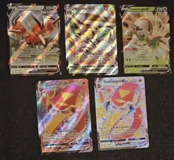 Pokemon TCG 5 Card Lot Holo Mixed V/VMAX/- NM Shiny Vault - Image 1