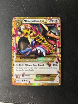 Pokemon Card Mega M Kangaskhan EX Flashfire Holo 109/106 Secret Rare - Image 1