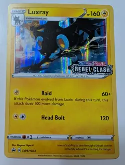 Luxray- (Prerelease) SWSH023 Sword & Shield Promo Cards Holo Mint/NM Pokemon - Image 1