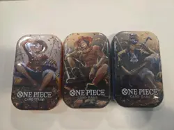 One Piece Card Game Tin Pack Volume 2 OP-13 Set of 3 Brand New Sealed - Image 1