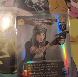 Star Wars Unlimited Doctor Aphra Leader Unit showcase Foil Card Lot SHD-EN FFG - Image 2