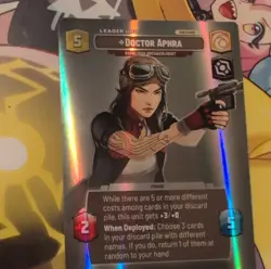 Star Wars Unlimited Doctor Aphra Leader Unit showcase Foil Card Lot SHD-EN FFG - Image 3