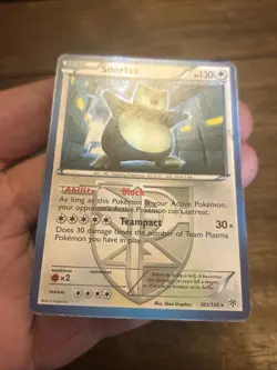 Pokemon TCG Snorlax Regular Rare Plasma Storm 101/135 Card Old School Non Holo - Image 2