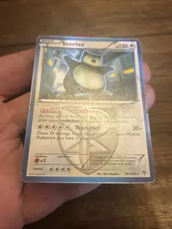 Pokemon TCG Snorlax Regular Rare Plasma Storm 101/135 Card Old School Non Holo - Image 3