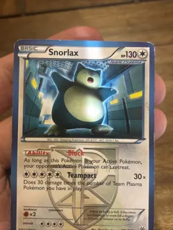 Pokemon TCG Snorlax Regular Rare Plasma Storm 101/135 Card Old School Non Holo - Image 5