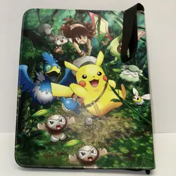 Pikachu Pokemon Trading Card Binder Holder Case Album 50 Sheets 9 Cards/sheet - Image 2