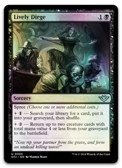 Lively Dirge #93 (Foil) (NM) Thunder Junction OTJ Magic MTG - Image 1