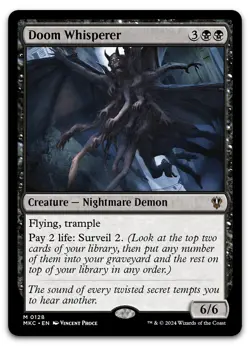 Doom Whisperer #128 (NM) Murders Karlov Manor MKC Magic MTG - Image 1