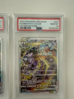 2022 Pokemon Japanese VStar Universe 212 221 Charizard Mewtwo PSA 10 Sequenziali - Image 4