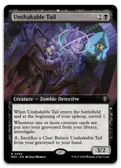 Unshakable Tail (Extended Art) #339 (NM) Murders Karlov Manor MKC Magic MTG - Image 1