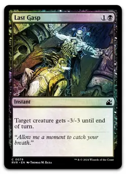 Last Gasp #79 (Foil) (NM) Ravnica Remastered RVR Magic MTG - Image 1