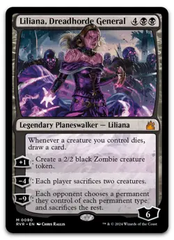 Liliana, Dreadhorde General #80 (NM) Ravnica Remastered RVR Magic MTG - Image 1