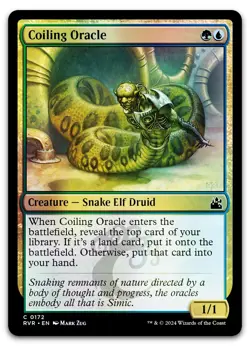 Coiling Oracle #172 (Foil) (NM) Ravnica Remastered RVR Magic MTG - Image 1