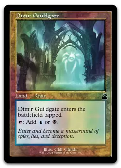 Dimir Guildgate (Retro Frame) #400 (Foil) (NM) Ravnica Remastered RVR Magic MTG - Image 1