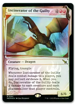Incinerator of the Guilty (Showcase) (Invisible Ink) (Foil) NM Murders Karlov Ma - Image 1