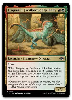 Itzquinth, Firstborn of Gishath #230 (NM) Lost Caverns of Ixalan LCI Magic MTG - Image 1