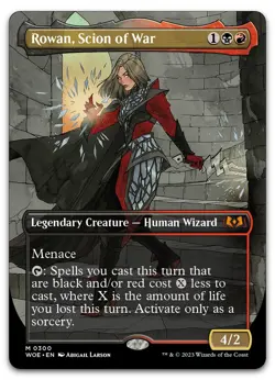 Rowan, Scion of War (Borderless) #300 (NM) Wilds of Eldraine WOE Magic MTG - Image 1