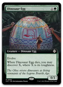 Dinosaur Egg (Extended Art) #60 (NM) Lost Caverns of Ixalan LCC Magic MTG - Image 1
