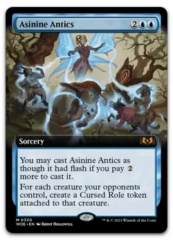 Asinine Antics (Extended Art) #330 (NM) Wilds of Eldraine WOE Magic MTG - Image 1