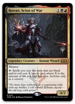 Rowan, Scion of War #211 (NM) Wilds of Eldraine PPWOE Magic MTG - Image 1