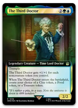 The Third Doctor (Extended Art) (Surge Foil) #1038 (NM) Doctor Who WHO Magic MTG - Image 1