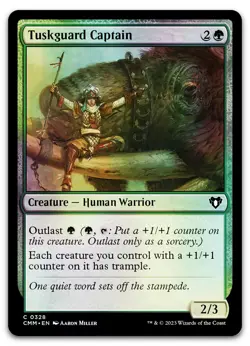 Tuskguard Captain #328 (Foil) (LP) Commander Masters CMM Magic MTG - Image 1