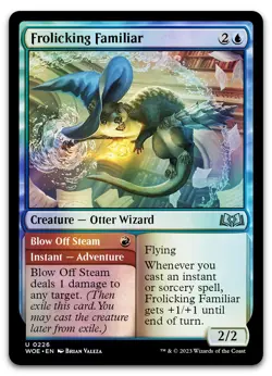 Frolicking Familiar #226 (Foil) (NM) Wilds of Eldraine WOE Magic MTG - Image 1