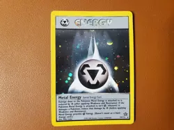 Metal Energy 19/111 Holo Rare Vintage Pokemon Card, Neo Genesis Set MP - Image 1