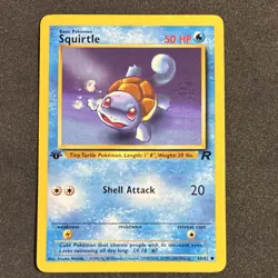Squirtle 68/82 Team Rocket 1st Edition Common 2000 Pokemon TCG Card English - Image 1
