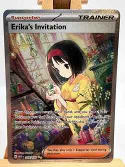 Pokemon TCG - S&V 151 - 203/165 Erika's Invitation - SIR - NM/M - Image 1